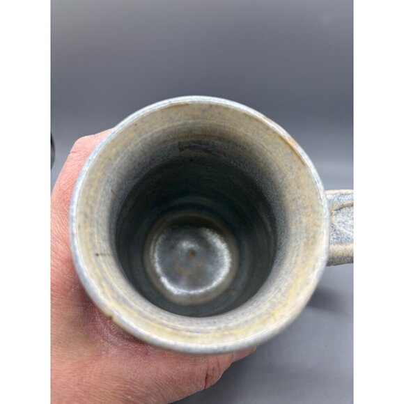 Handmade Artisan Ceramic Mug Fish‎ Ocean Blue Pottery - Picture 7 of 8